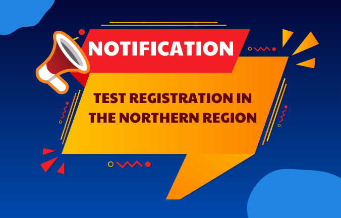 Thông báo về việc đăng ký thi tại các địa phương khu vực miền Bắc