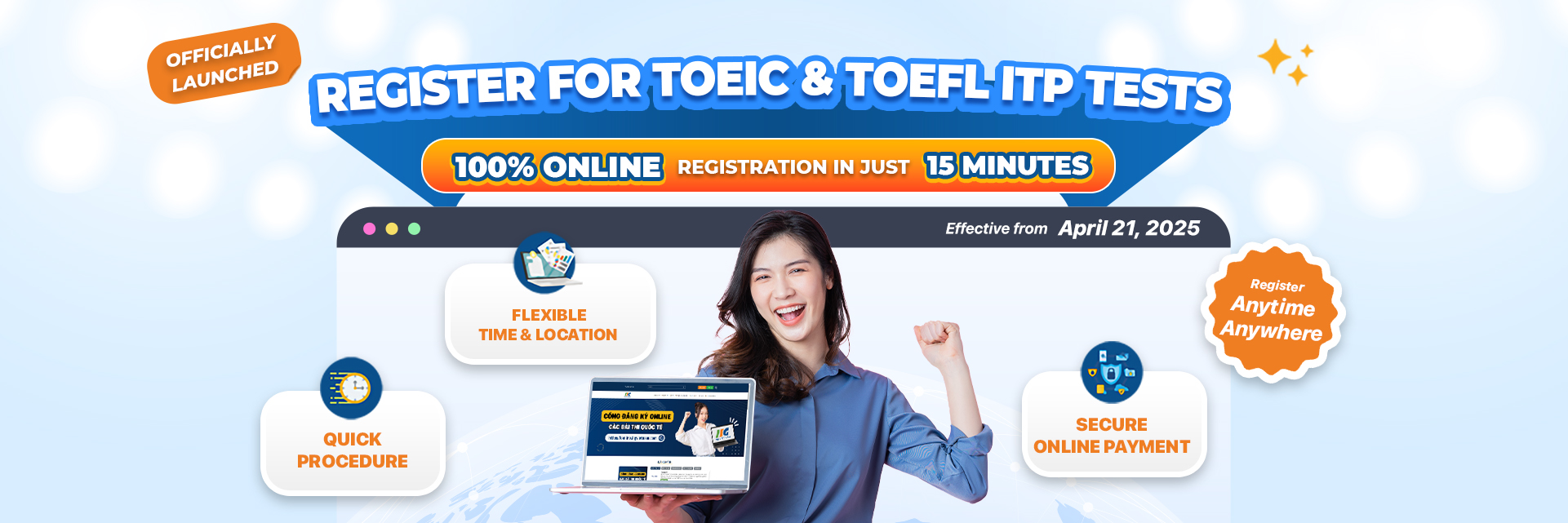[Announcement] IIG Vietnam Launches 100% Online Registration for TOEIC and TOEFL ITP Tests